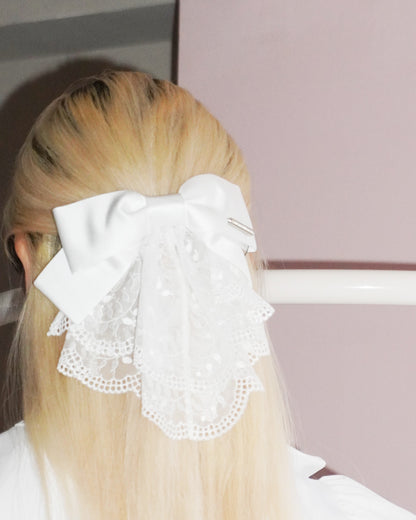 lily of the valley lace barette