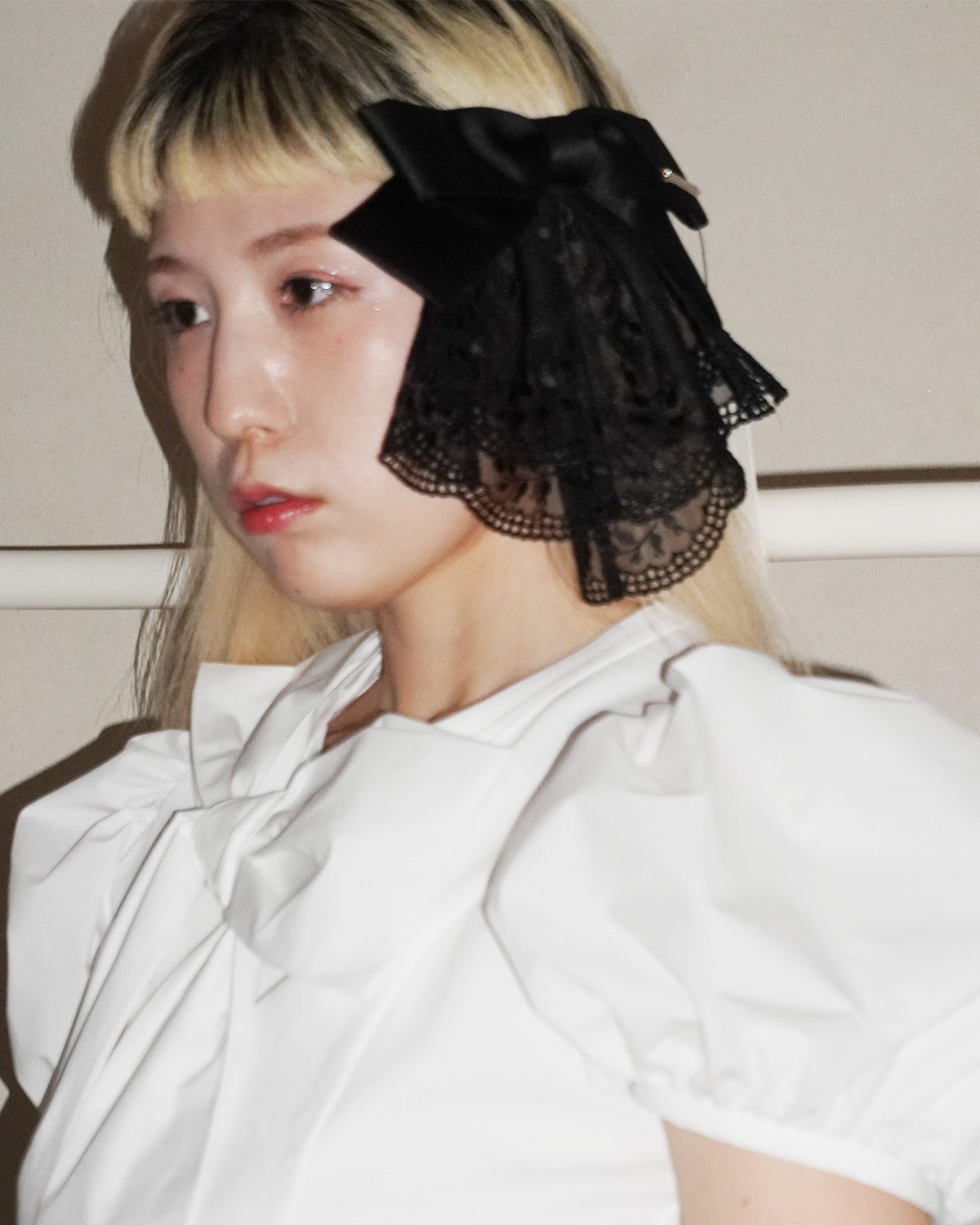 lily of the valley lace barette