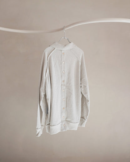 Raw edge loose polo Beige