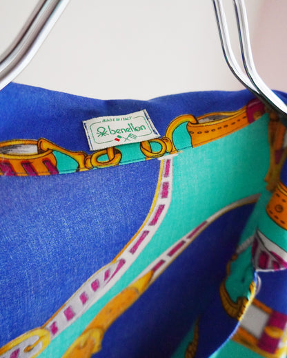 ベネトン ベルト柄シャツ