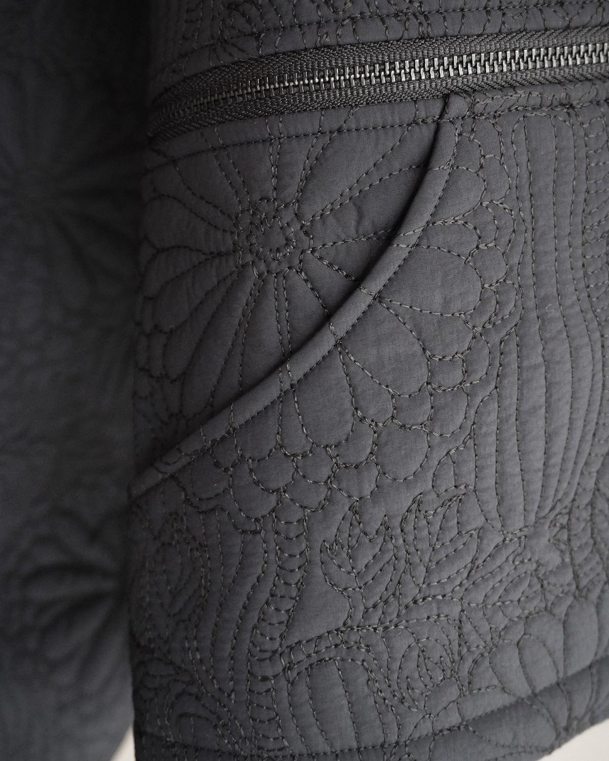 KIKU quilted cropped jacket yellow