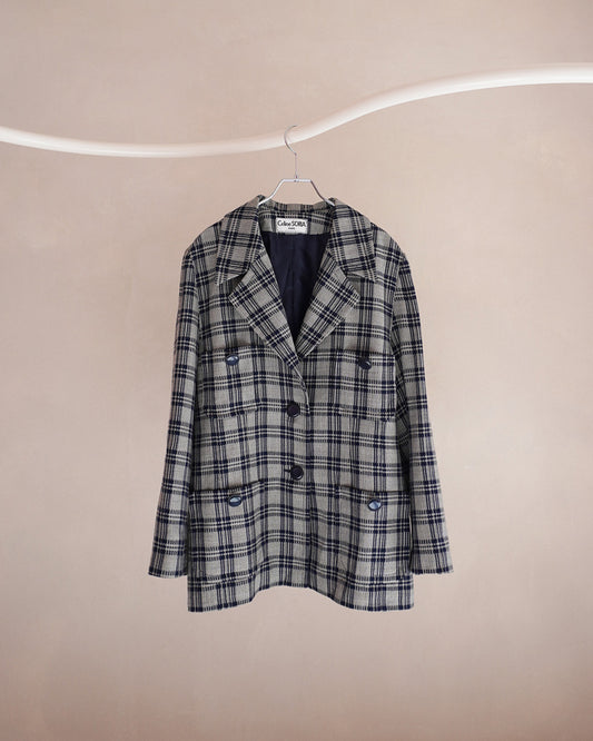 チェック柄ジャケット