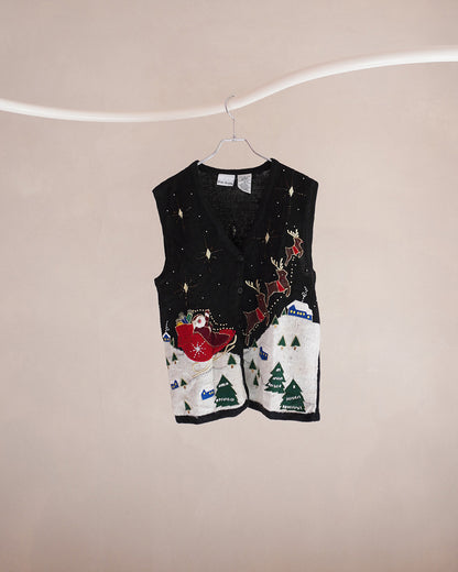 クリスマスニットベスト