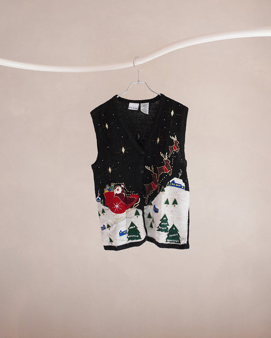クリスマスニットベスト