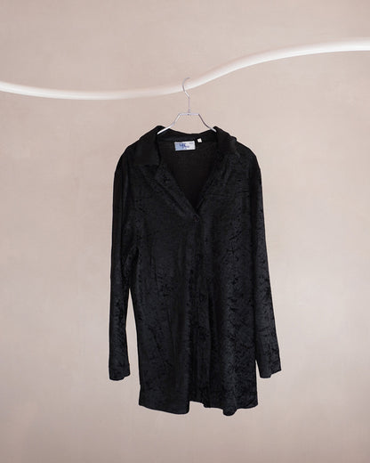 ベロア開襟シャツ