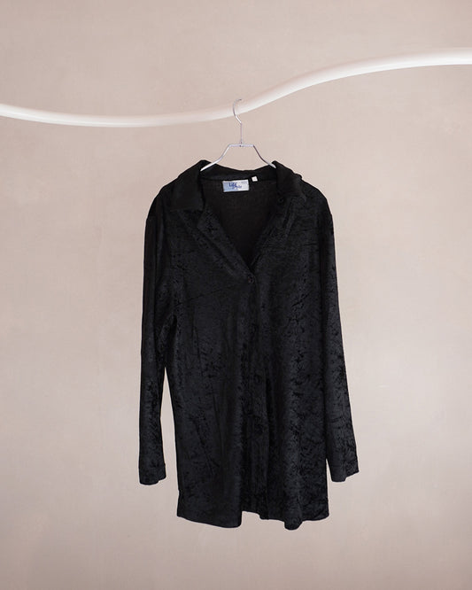 ベロア開襟シャツ