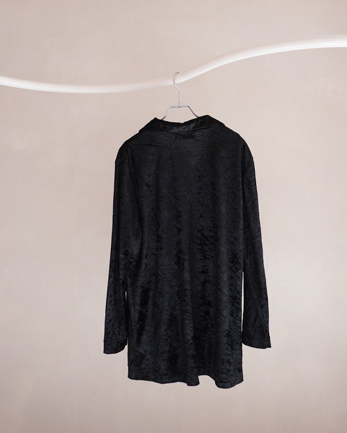 ベロア開襟シャツ