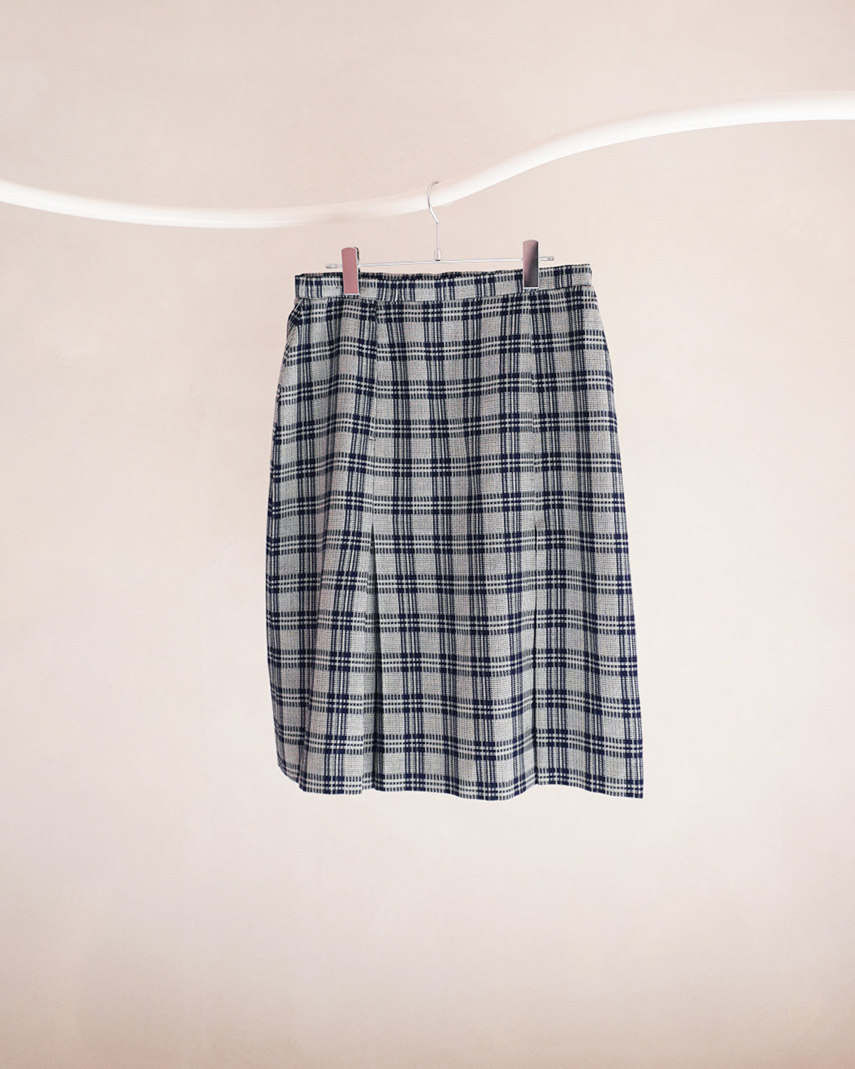 チェック柄ボックスプリーツスカート