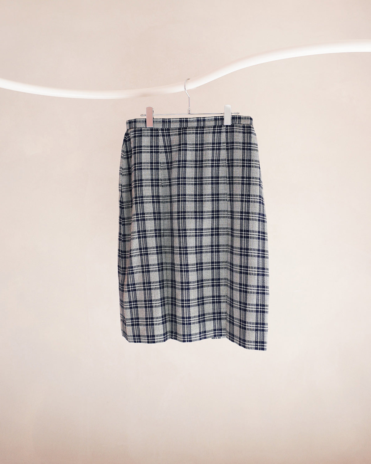 チェック柄ボックスプリーツスカート