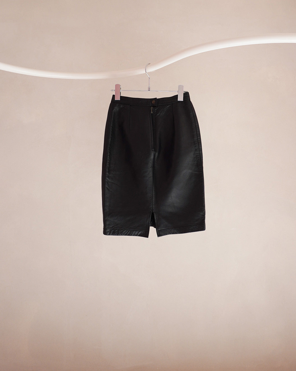 アニエスべー レザースカート