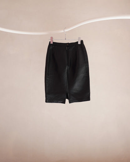 アニエスべー レザースカート