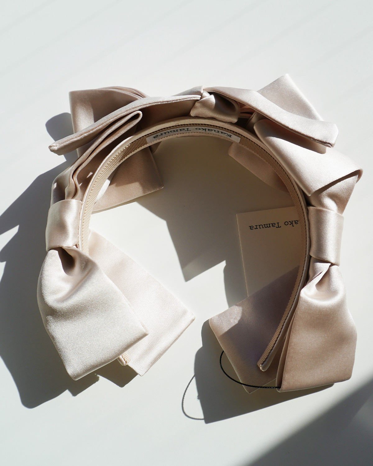 satin ribbon headband（Kanako Tamura）｜qqn's ROBE（ケルカンズ