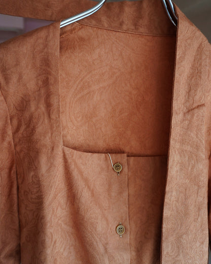 Ash scarf blouse orange