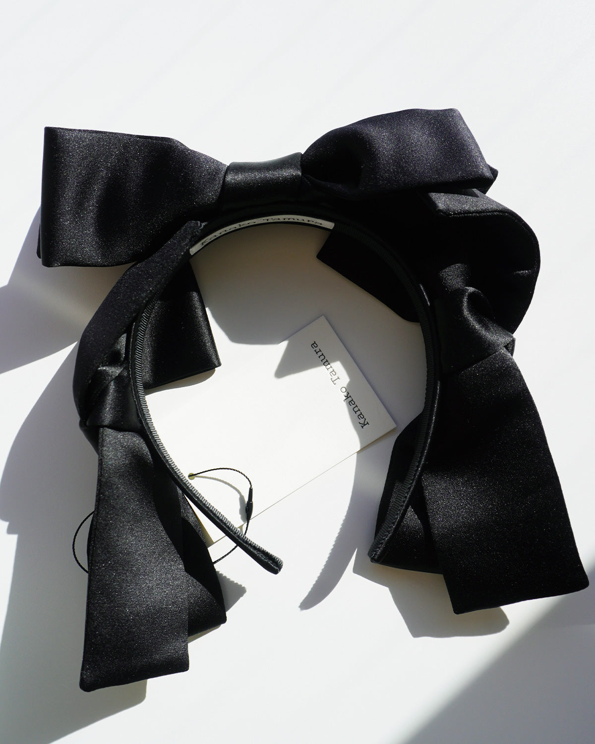 satin ribbon headband（Kanako Tamura）｜qqn's ROBE（ケルカンズ