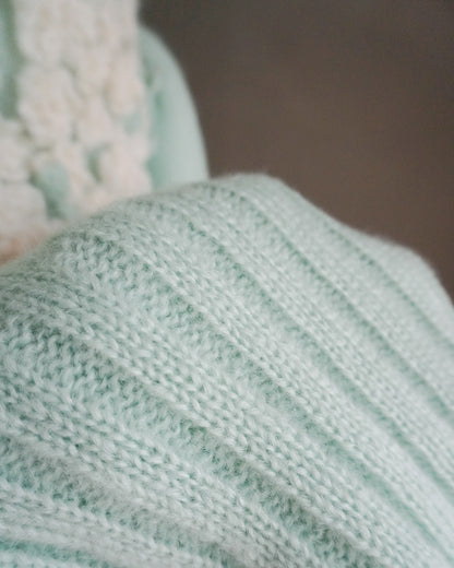 Hand Knit Rose Canvas Sweater
