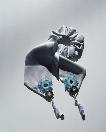 Bijoux Silk Ribbon ChouChou【light blue】