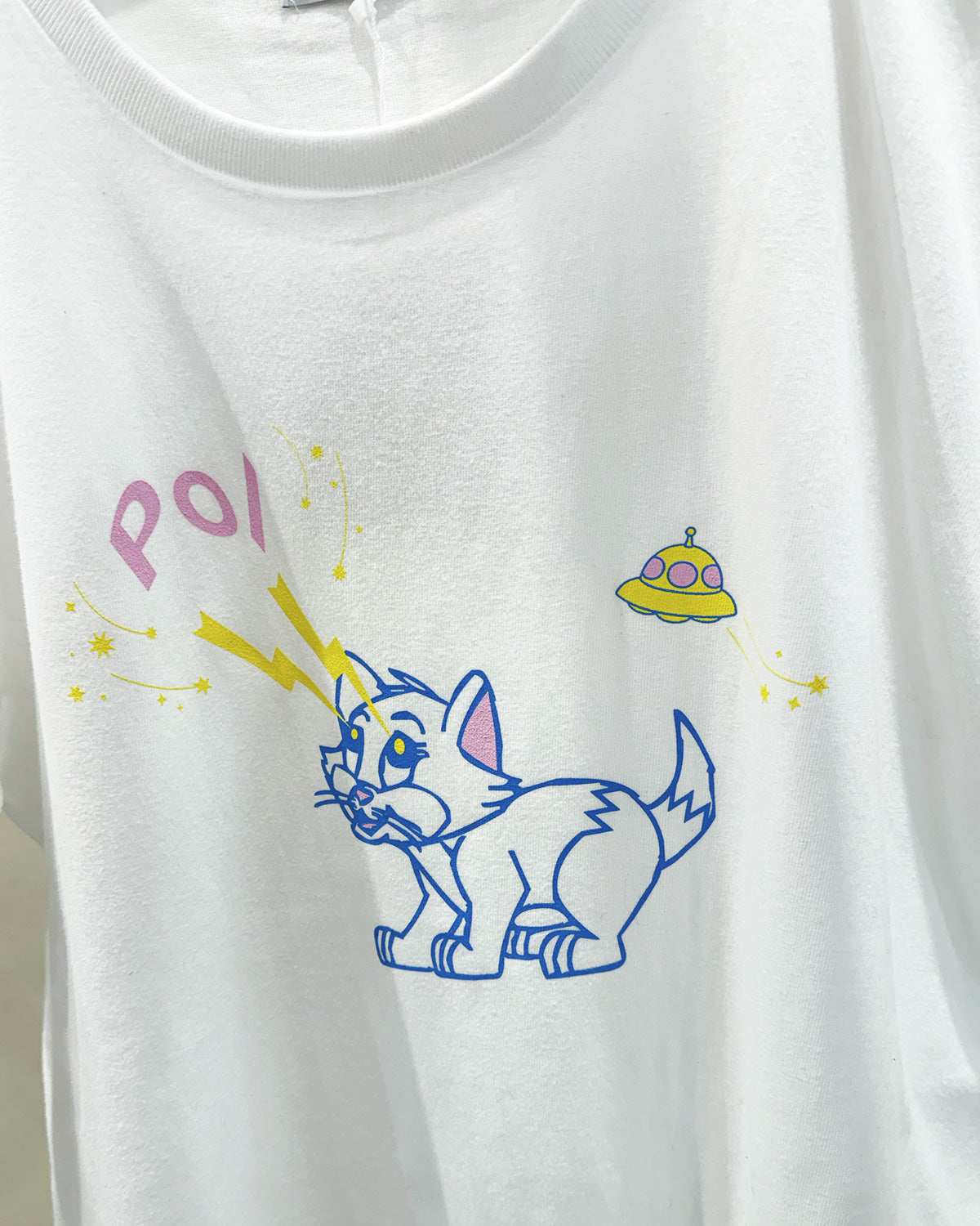 Print tee S/S cat UFO