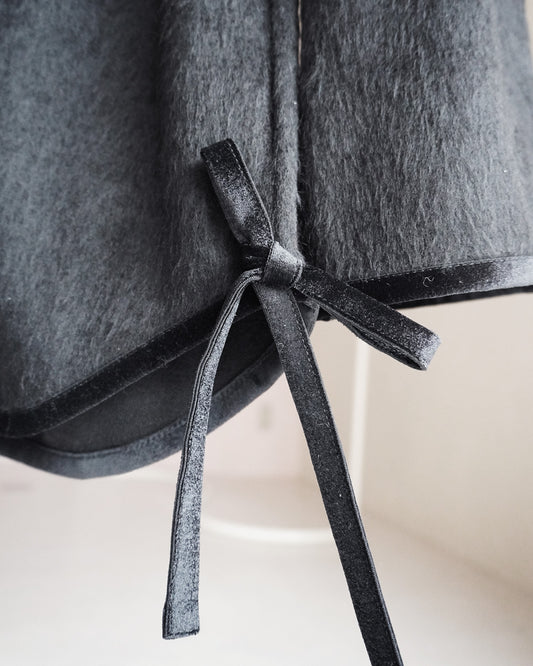 Shaggy cardigan black