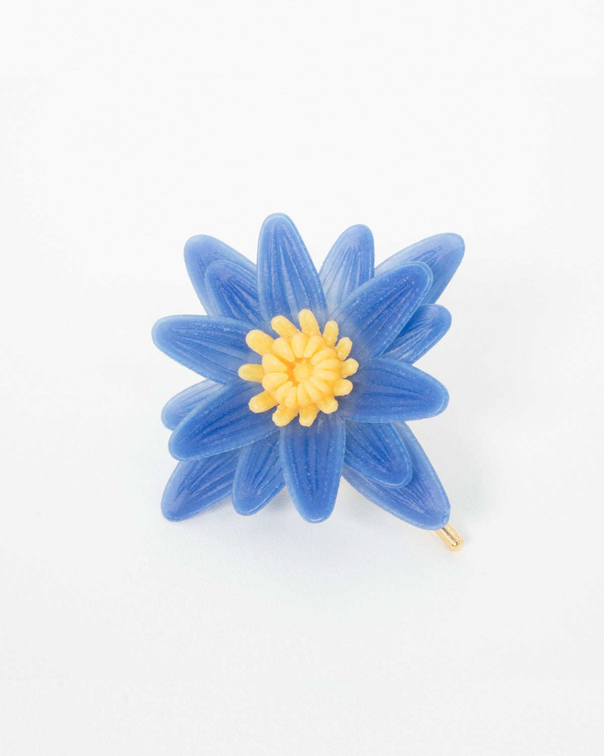 Water lily hair cuff blue