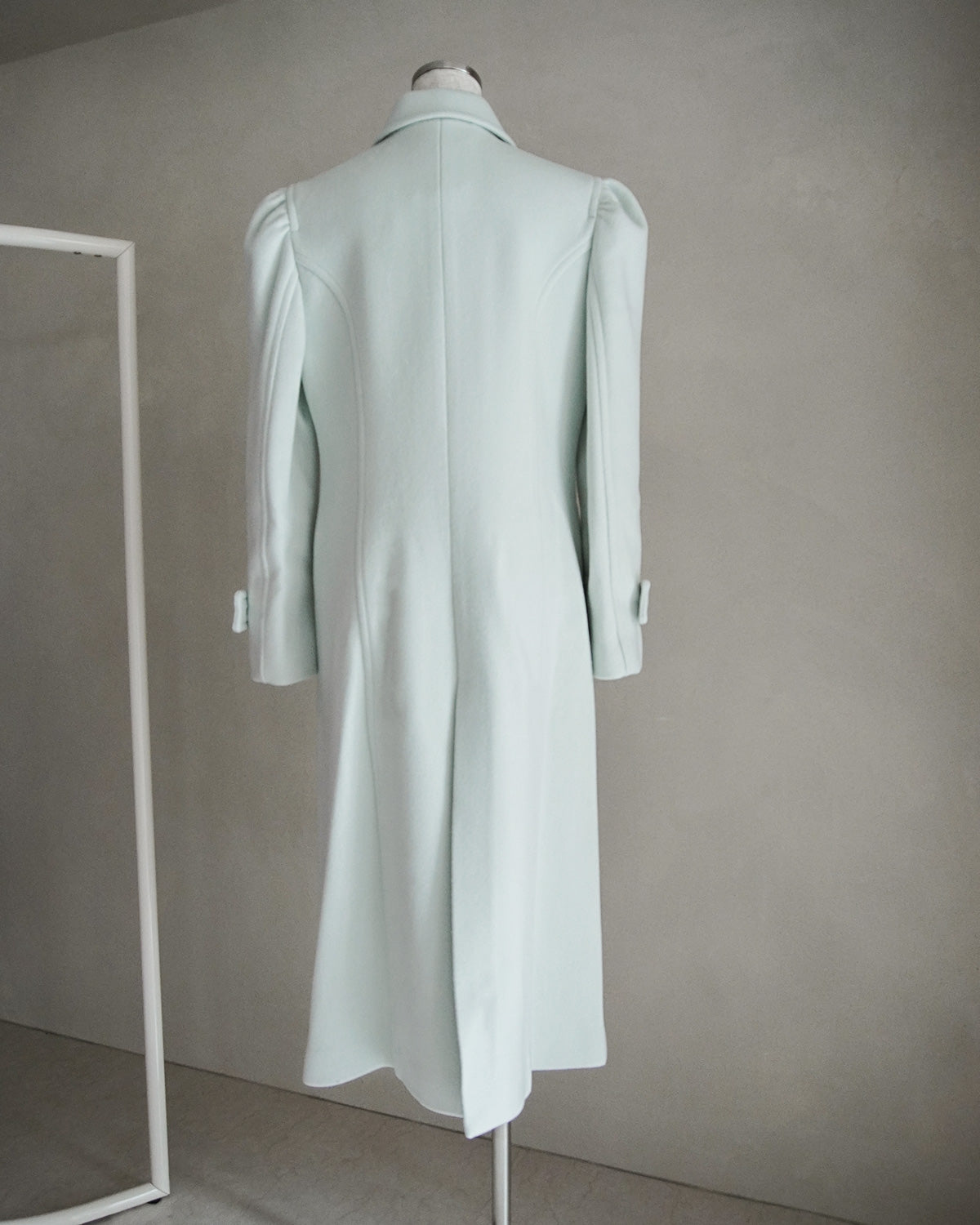 Wool Puff Sleeve Coat