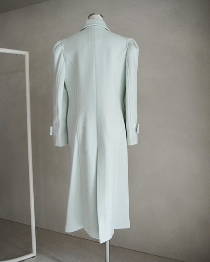 Wool Puff Sleeve Coat