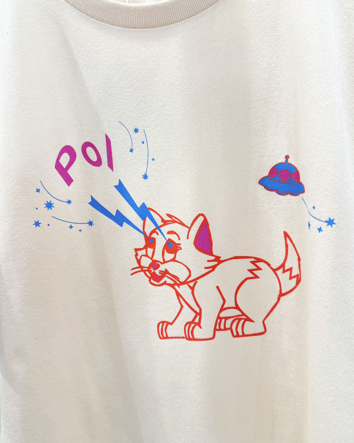 Print tee S/S cat UFO