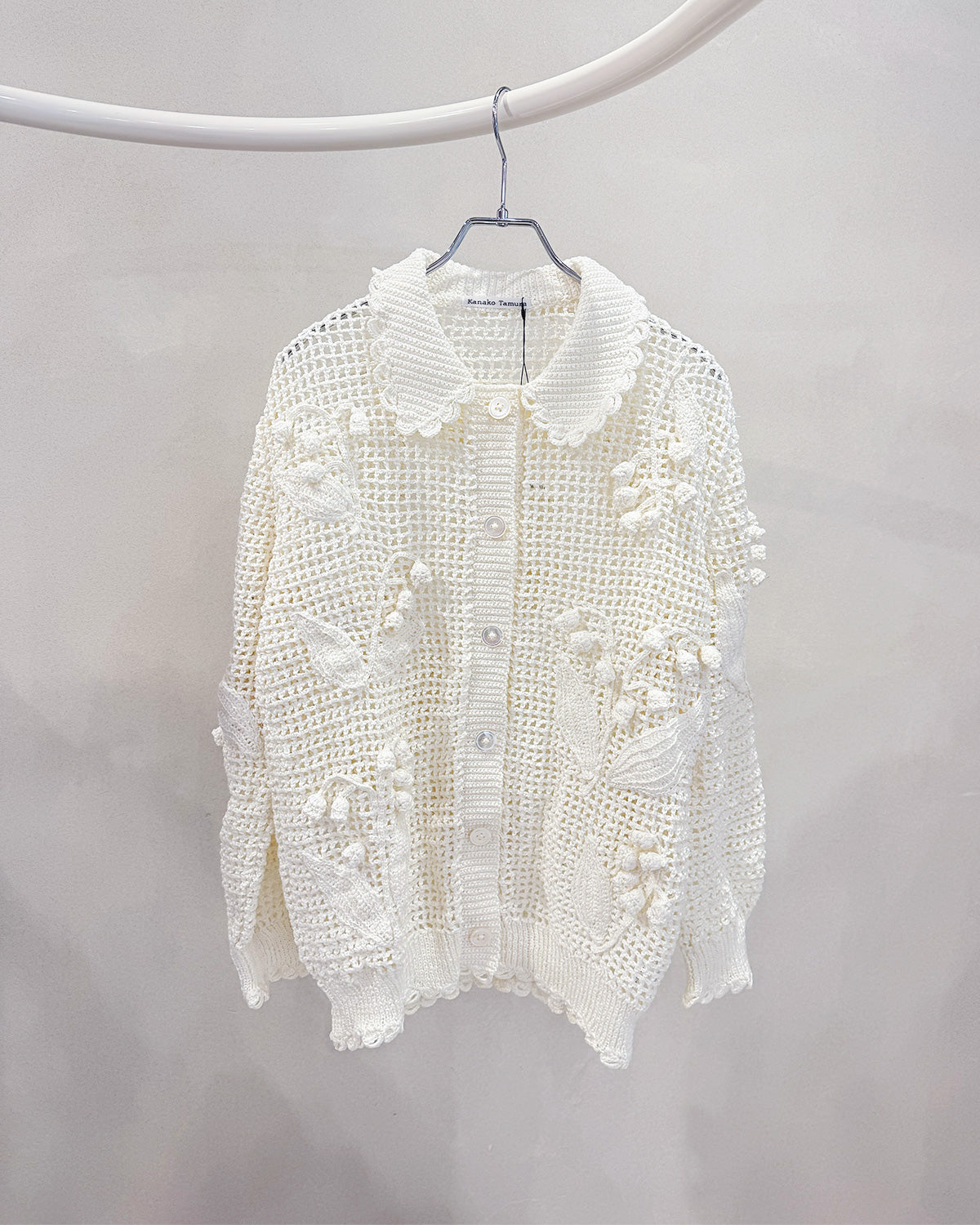 Lily of the Valley Hand-knit Cardigan