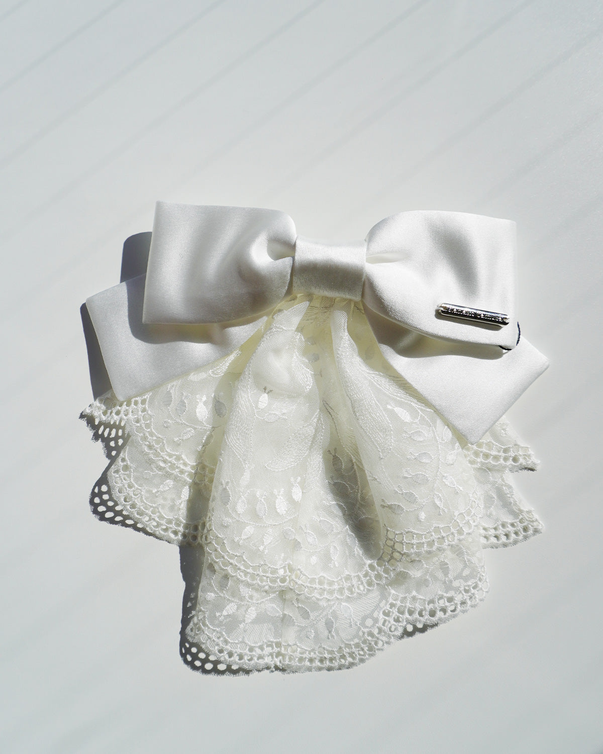 lily of the valley lace barette