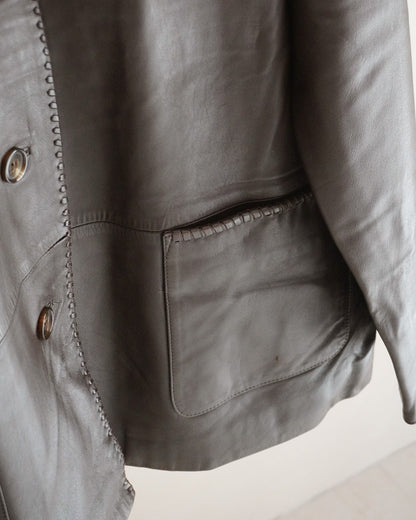 ブラウンレザージャケット