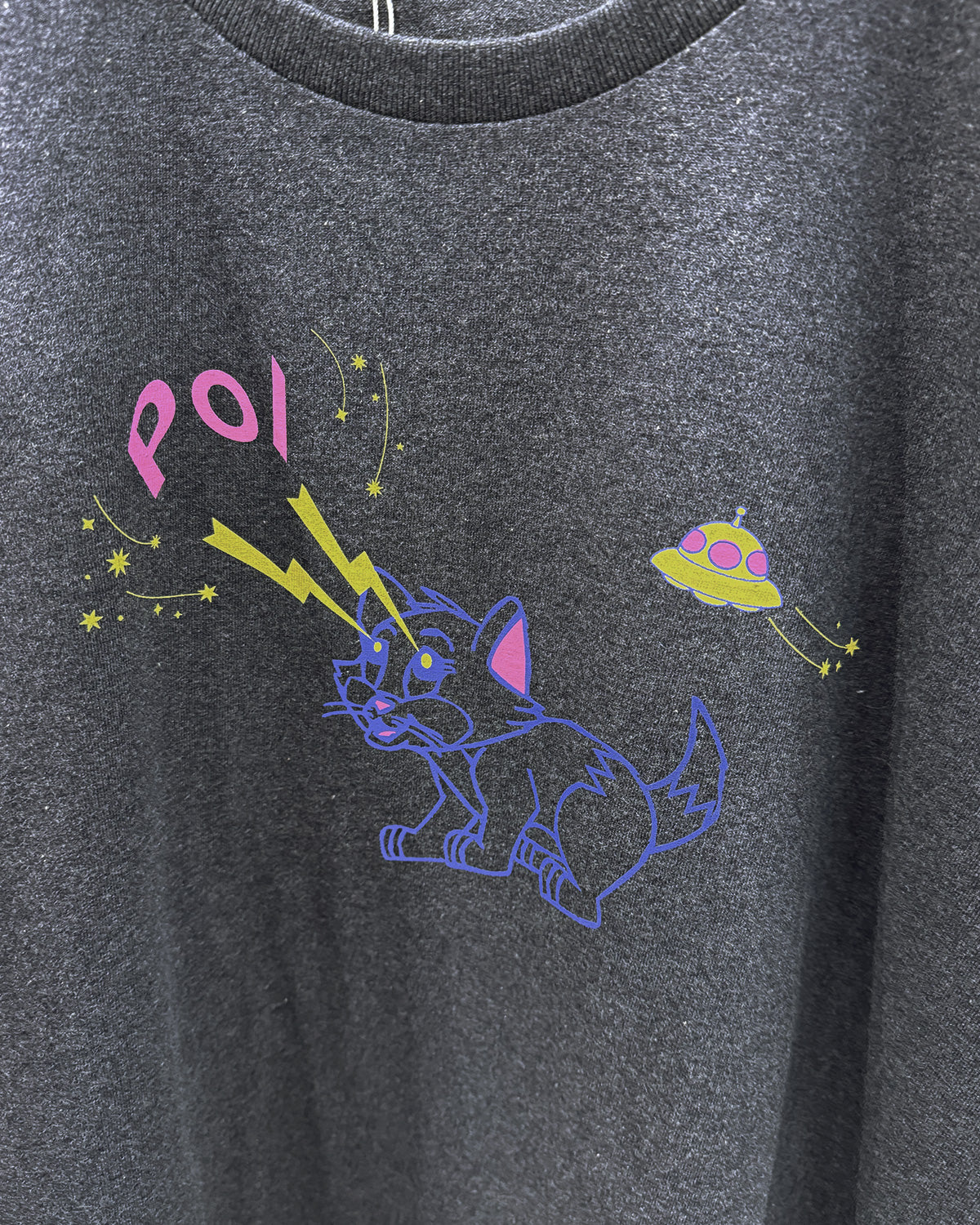 Print tee S/S cat UFO