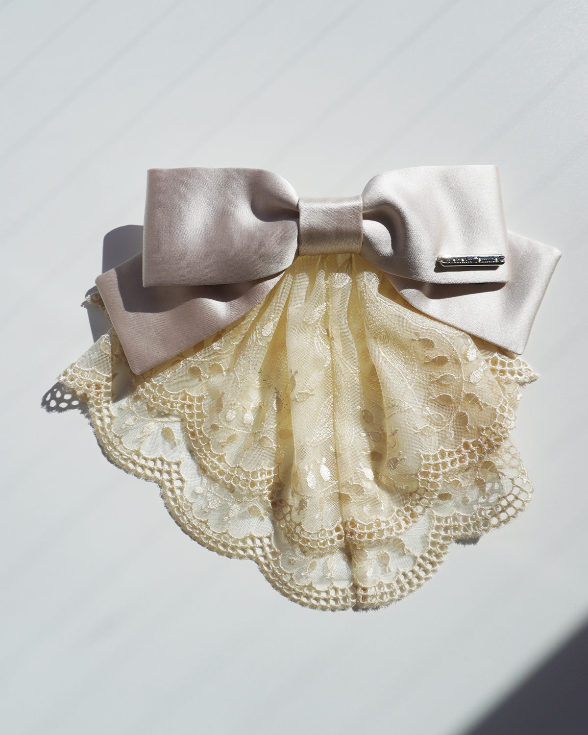 lily of the valley lace barette