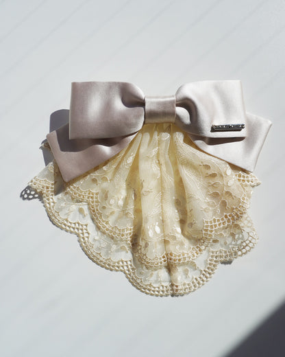 lily of the valley lace barette