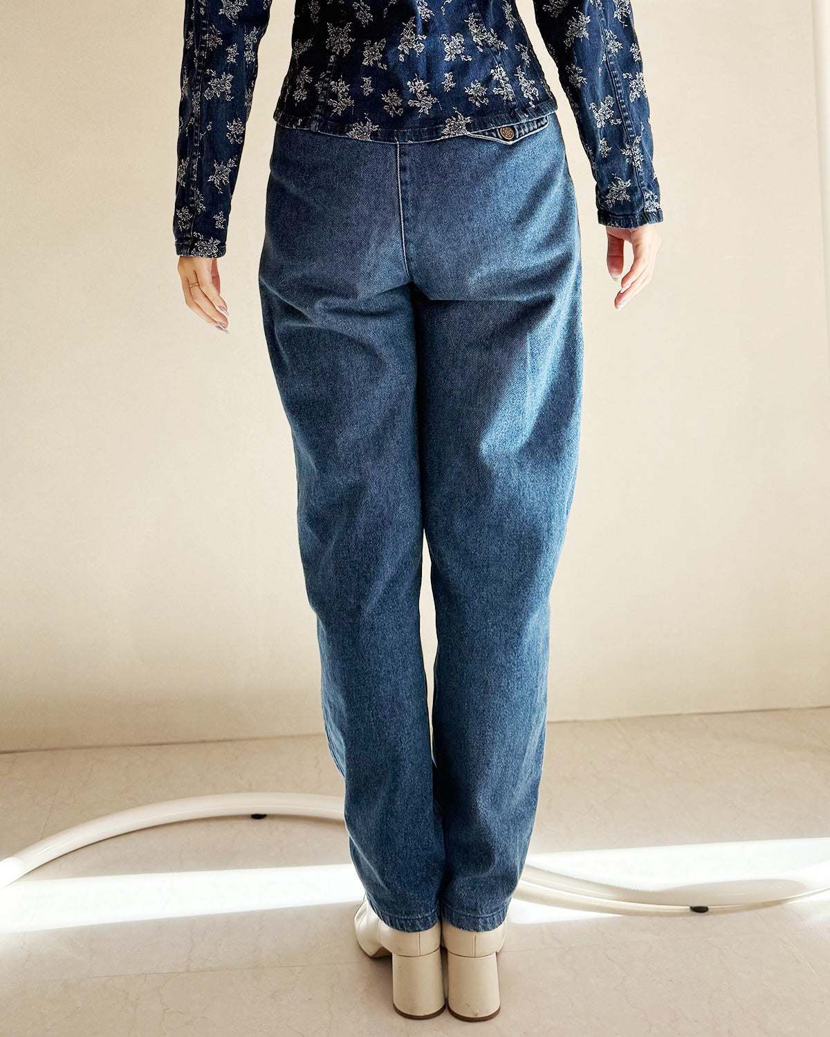 サイドゴムジーンズ