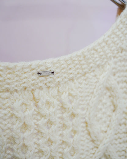 cardigan with pompom（remake knit）