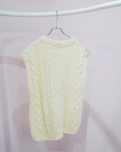 flow slit vest（remake knit）