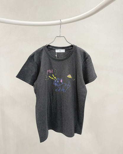 Print tee S/S cat UFO
