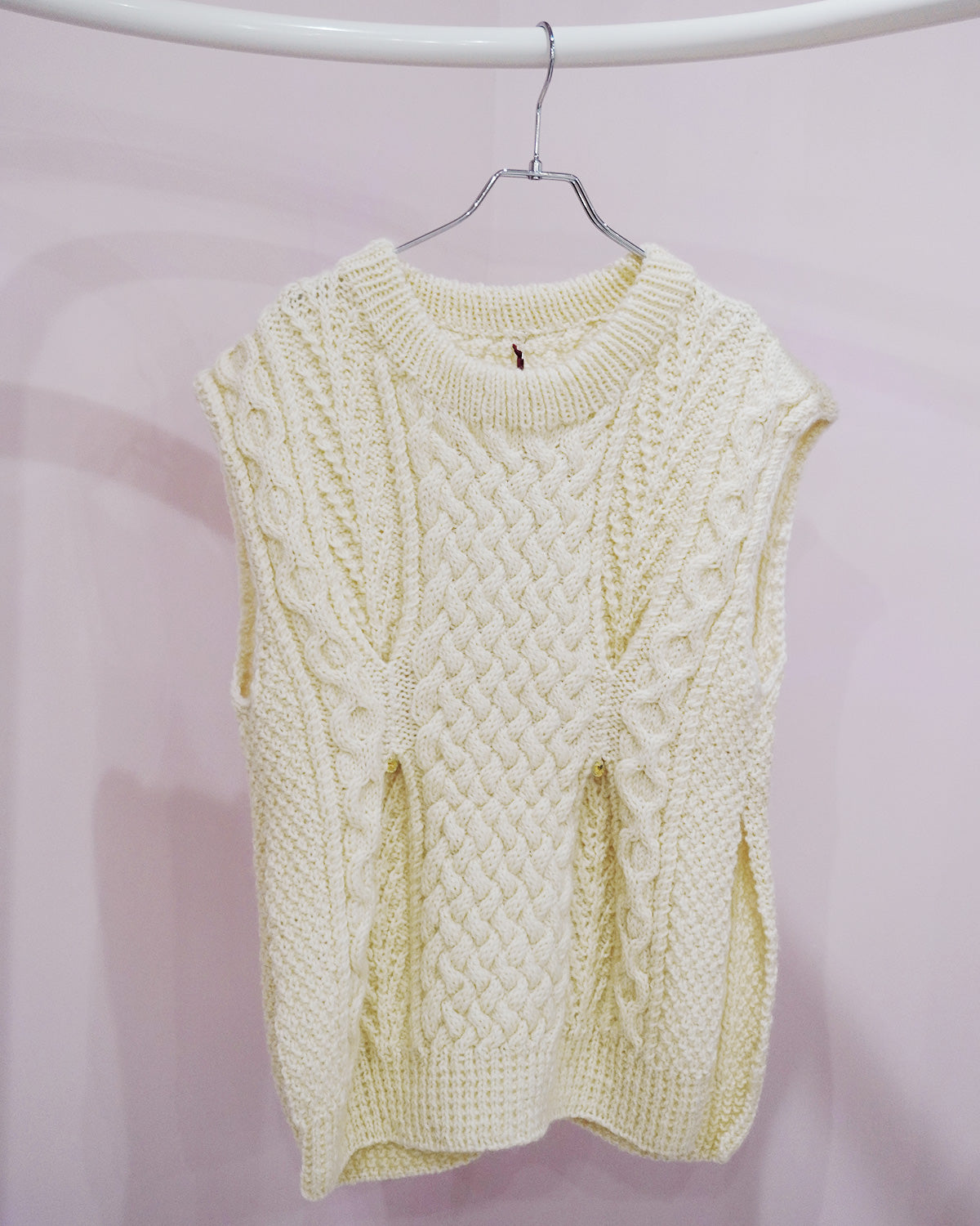 flow slit vest（remake knit）