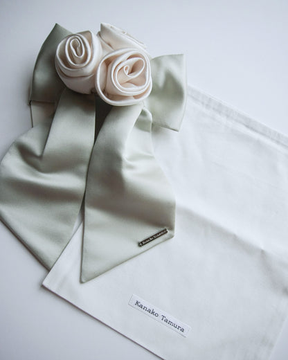 Satin Rose Barrette
