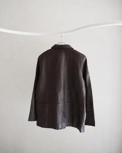 ブラウンレザージャケット