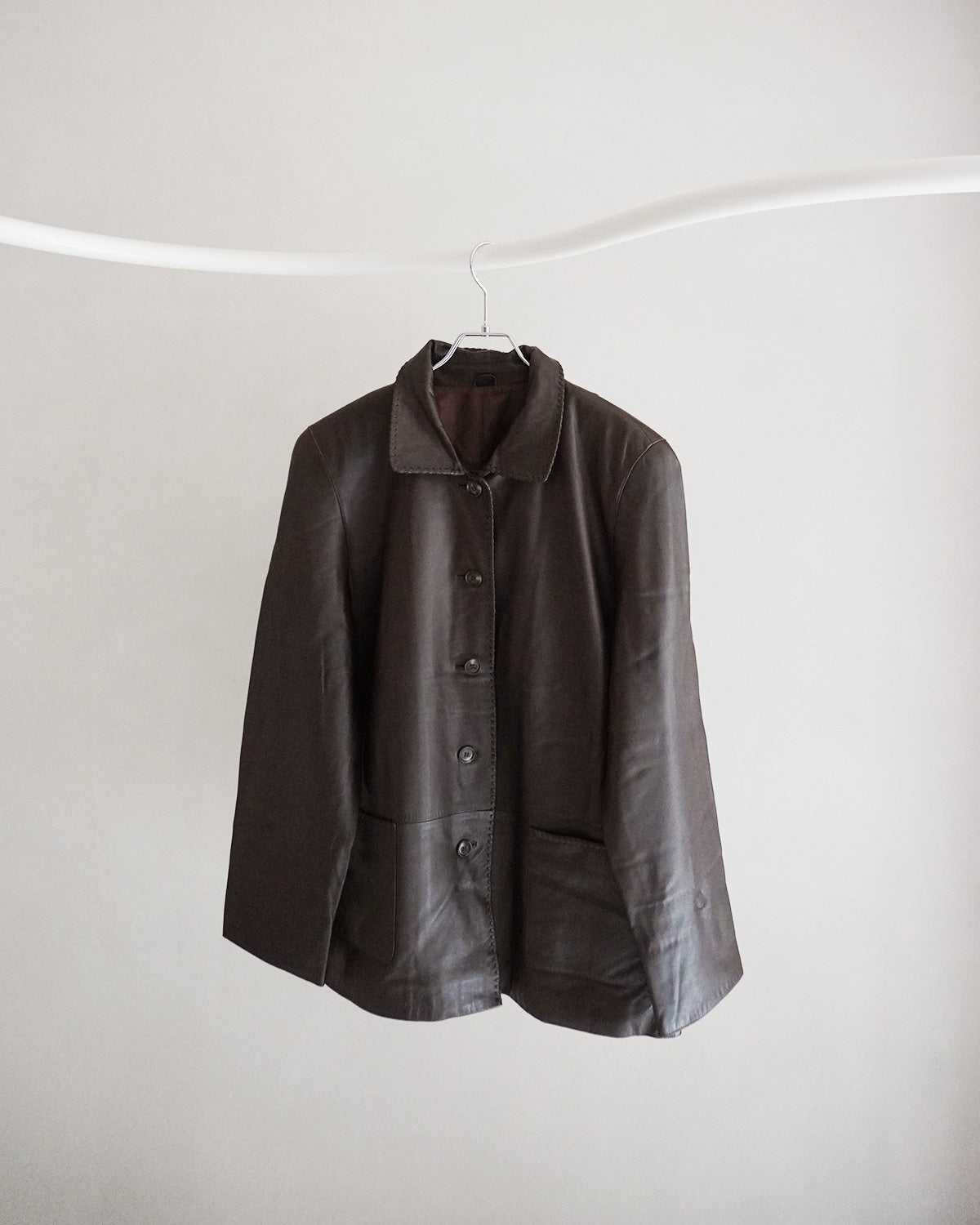 ブラウンレザージャケット