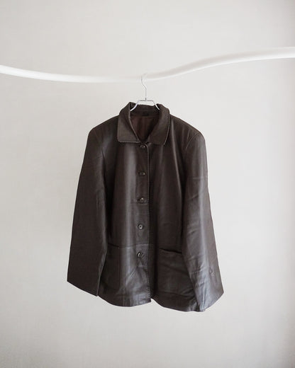 ブラウンレザージャケット