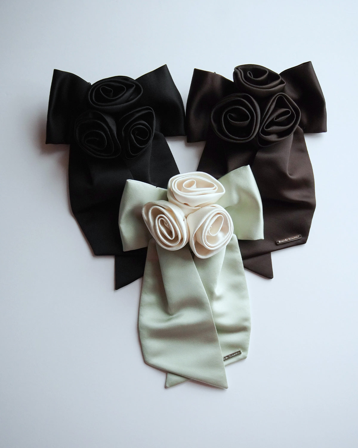 Satin Rose Barrette