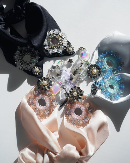 Bijoux Silk Ribbon ChouChou【light blue】