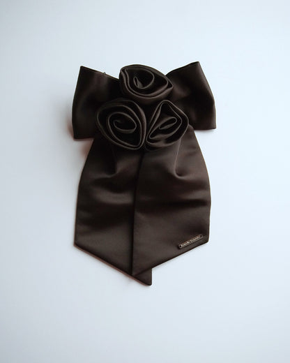 Satin Rose Barrette