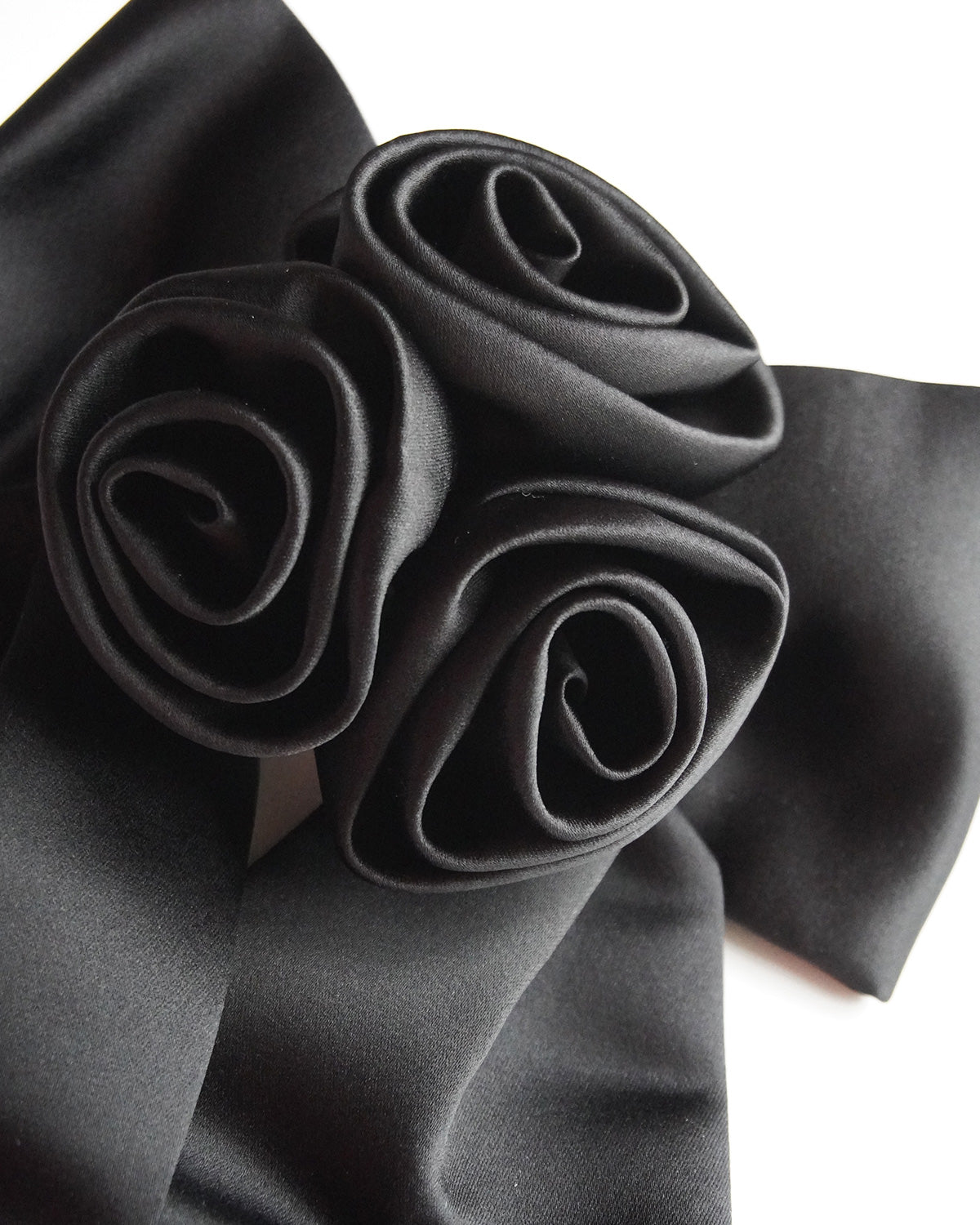 Satin Rose Barrette