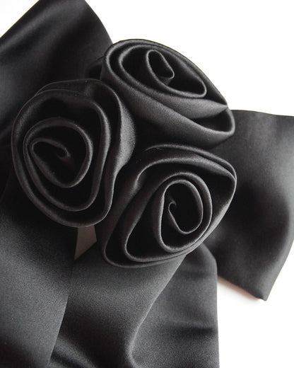 Satin Rose Barrette