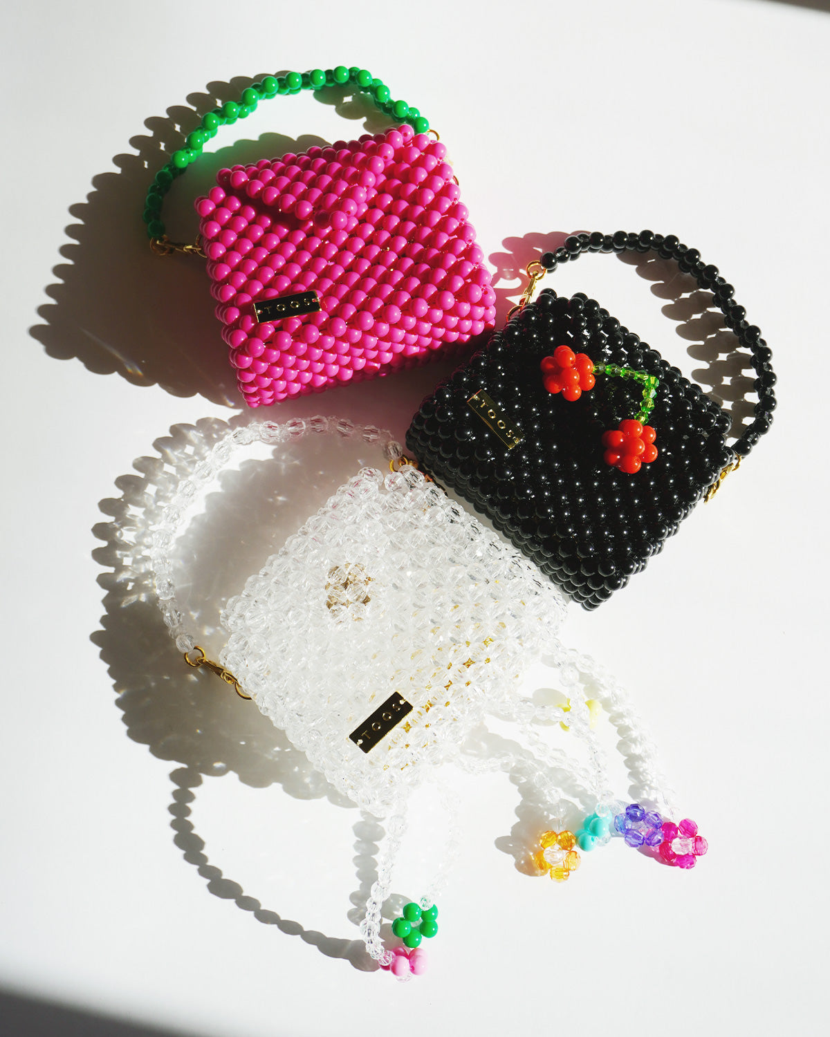 3way chain bag Mini flower clear