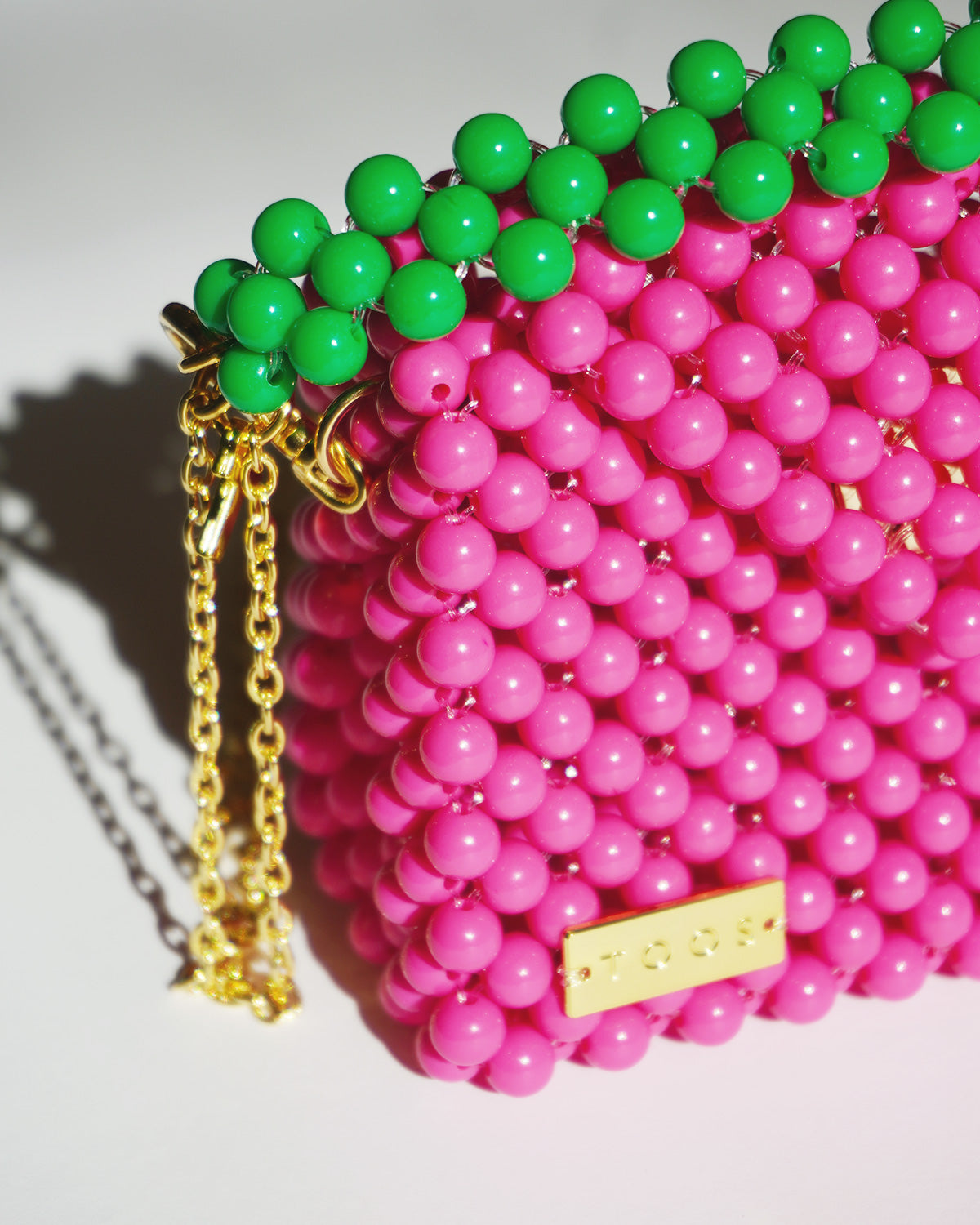 3way chain bag Mini vivid pink