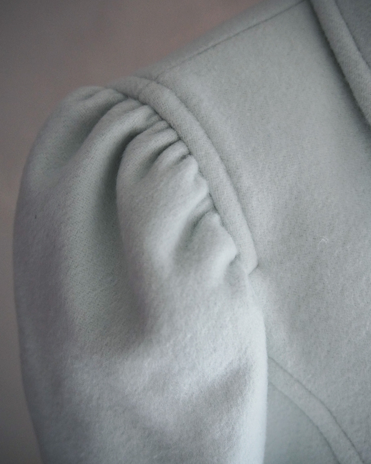 Wool Puff Sleeve Coat