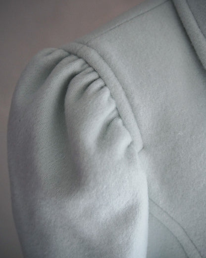 Wool Puff Sleeve Coat